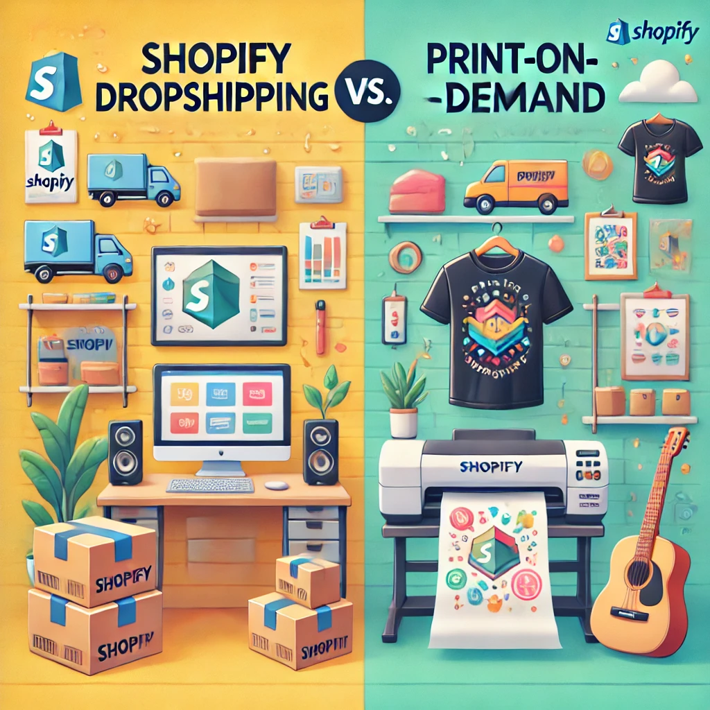 Shopify Dropshipping vs. Print-on-Demand: Which Is Better for Your E-commerce Venture?